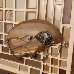 Vintage Agate Pendant necklace